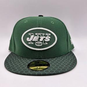New York Jets New Era NFL Hat Size 7 3/8 Green Fitted Cap
